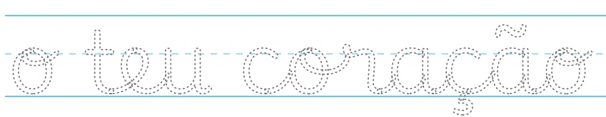 Letras pontilhadas da página ampliadas