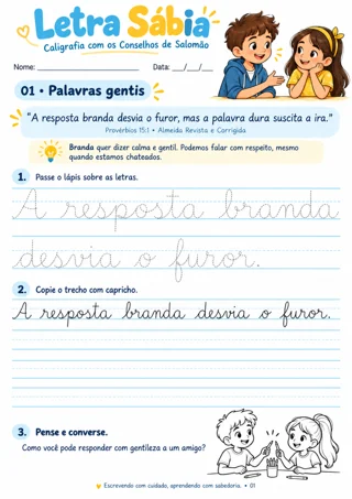 Atividade Responder com mansidão