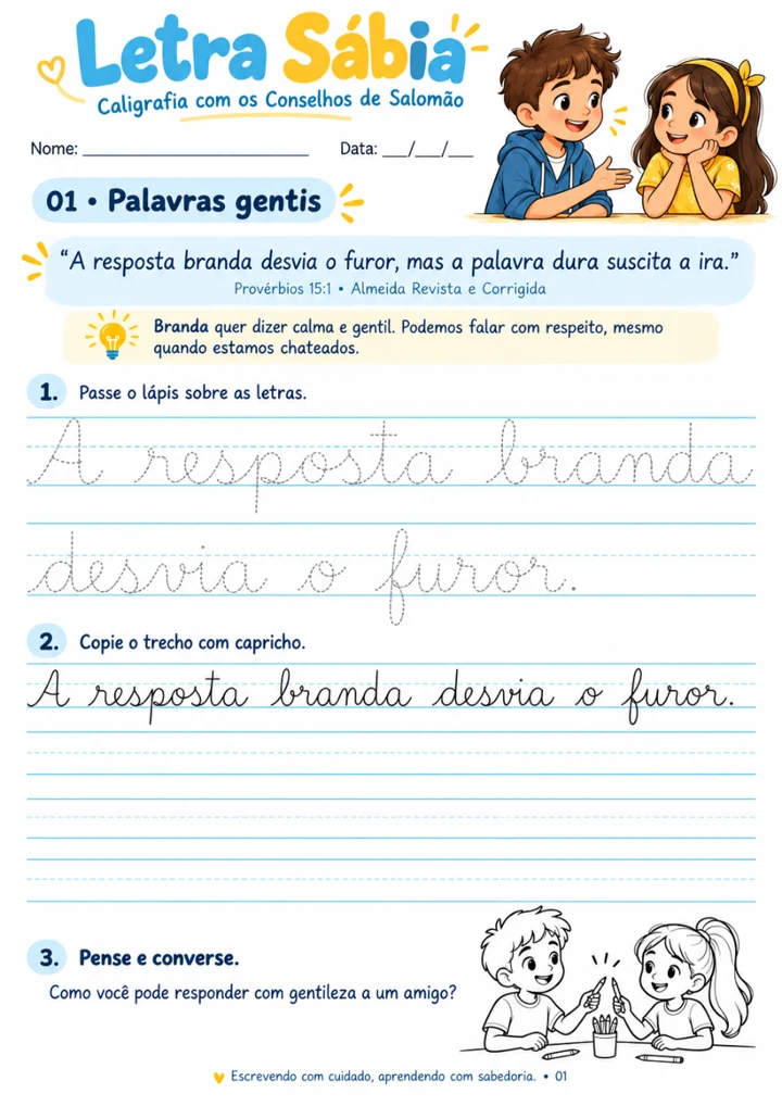 Responder com mansidão